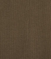 Eileen Fisher Organic Cotton Blend Stretch Jersey Crew Neck Cap Sleeve Coordinating Shirt