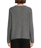 Eileen Fisher Organic Cotton Crew Neck Long Sleeve Sweater