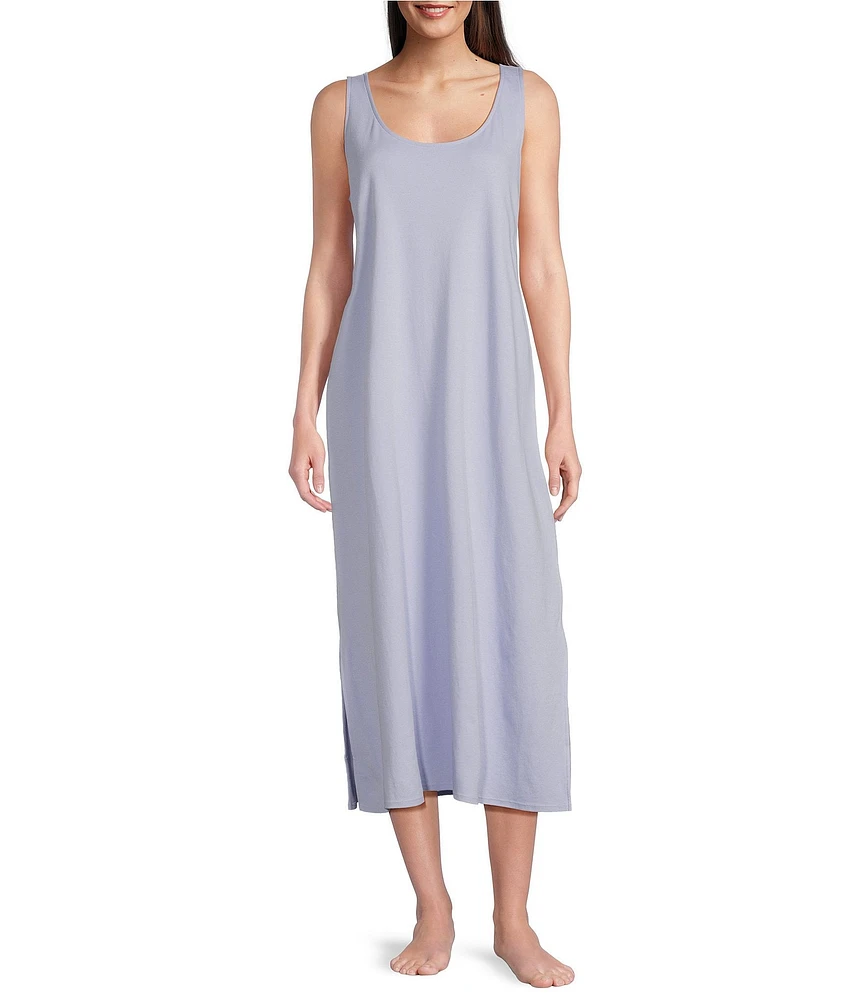 Eileen Fisher Organic Cotton Interlock Knit Long Nightgown