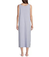 Eileen Fisher Organic Cotton Interlock Knit Long Nightgown