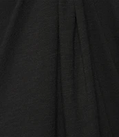 Eileen Fisher Organic Cotton Slub Jersey Crew Neck Short Sleeve Dress