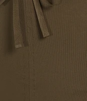 Eileen Fisher Organic Cotton Stretch Jersey Pull-On Coordinating Midi Skirt