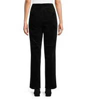 Eileen Fisher Organic Cotton Stretch Side Zip Velveteen Ankle Pants