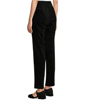 Eileen Fisher Organic Cotton Stretch Side Zip Velveteen Ankle Pants