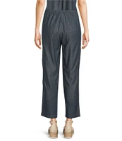 Eileen Fisher Organic Cotton Twill Pull-On Ankle Pants
