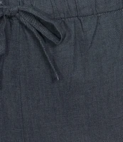 Eileen Fisher Organic Cotton Twill Pull-On Ankle Pants