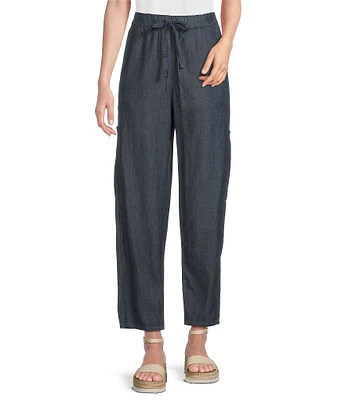 Eileen Fisher Organic Cotton Twill Utility Pocket Pull-On Pants