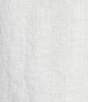 Eileen Fisher Organic Handkerchief Linen Split V-Neck Long Sleeve Top