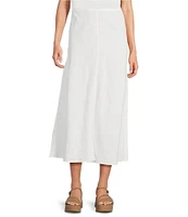 Eileen Fisher Organic Linen A-Line Bias Skirt