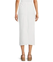 Eileen Fisher Organic Linen A-Line Bias Skirt