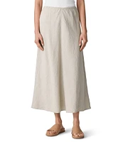 Eileen Fisher Organic Linen A-Line Bias Skirt
