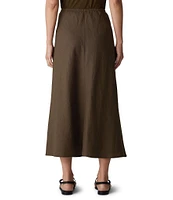 Eileen Fisher Organic Linen A-Line Bias Skirt