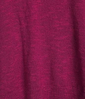 Eileen Fisher Organic Linen Cotton Blend V-Neck Long Sleeve Sweater