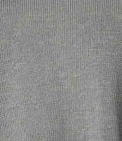 Eileen Fisher Organic Linen Cotton Cord Crew Neck Long Sleeve Top