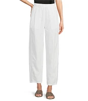 Eileen Fisher Organic Linen Pleated Lantern Ankle Pants