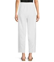 Eileen Fisher Organic Linen Pleated Lantern Ankle Pants