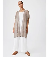 Eileen Fisher Organic Linen Scoop Neck Sleeveless Jersey Knit Tank