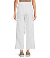 Eileen Fisher Organic Linen Wide Leg Ankle Pants