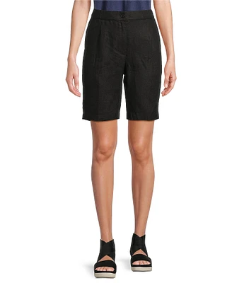Eileen Fisher Organic Linen Wide Leg Shorts
