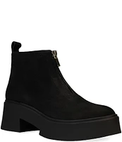 Eileen Fisher Orion Oiled Nubuck Platform Booties