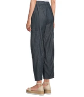 Eileen Fisher Petite Organic Cotton Indigo Dyed Twill Pull-On Pants