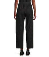 Eileen Fisher Petite Organic Linen Pleated Lantern Ankle Pants