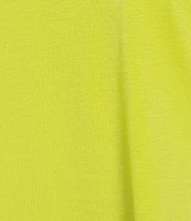 Eileen Fisher Plus Easy Organic Cotton Jersey Knit V-Neck Short Sleeve Tee