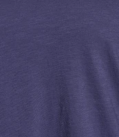 Eileen Fisher Plus Easy Organic Cotton Jersey Knit V-Neck Short Sleeve Tee