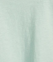 Eileen Fisher Plus Easy Organic Cotton Jersey Knit V-Neck Short Sleeve Tee