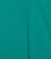 Eileen Fisher Plus Easy Organic Cotton Jersey Knit V-Neck Short Sleeve Tee