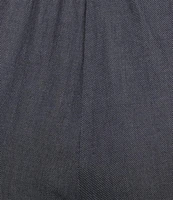 Eileen Fisher Plus Organic Cotton Twill Pull-On Ankle Pants
