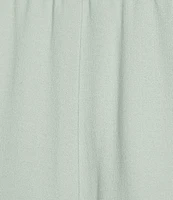 Eileen Fisher Plus Size Silk Georgette Crepe Wide-Leg Pull-On Ankle Pants