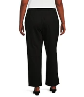 Eileen Fisher Plus Size Tencel™ Lyocell Double Knit Wide Leg Pull-On Ankle Pants