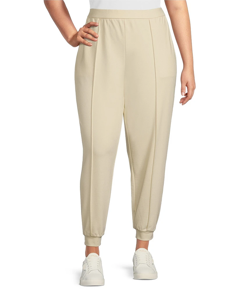 Eileen Fisher Plus Size Tencel™ Lyocell Lightweight Ponte Coordinating Jogger Ankle Pants