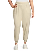 Eileen Fisher Plus Size Tencel™ Lyocell Lightweight Ponte Coordinating Jogger Ankle Pants