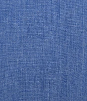 Eileen Fisher Plus Size Washed Organic Linen Elastic Waist Wide Leg Cropped Pants