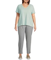 Eileen Fisher Plus Slim Ankle Pants