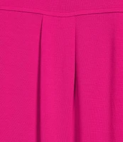 Eileen Fisher Plus Stretch Jersey Knit Crew Neck Cap Sleeve Boxy Dress
