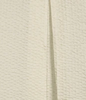 Eileen Fisher Quilted Silk Stand Collar Long Sleeve Open Front Jacket