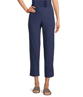 Eileen Fisher Stretch Crepe Flat Front Crop Pants