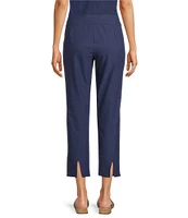 Eileen Fisher Stretch Crepe Flat Front Crop Pants