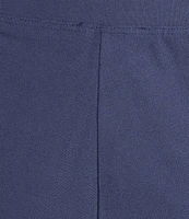 Eileen Fisher Stretch Crepe Flat Front Crop Pants