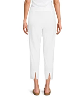 Eileen Fisher Stretch Crepe Flat Front Crop Pants