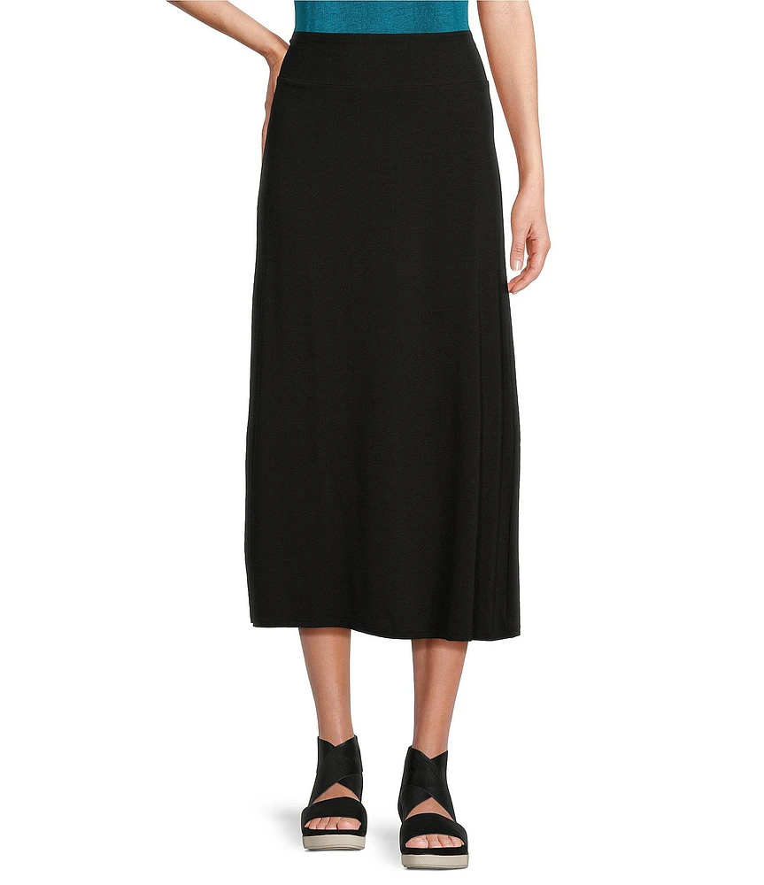 Eileen Fisher Stretch Knit Jersey A-Line Skirt