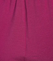 Eileen Fisher Stretch Organic Cotton Blend Jersey Straight Leg Pull-On Ankle Pants