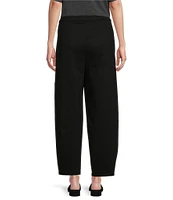 Eileen Fisher Tencel™ Lyocell Knit Jersey Stretch Pull-On Lantern Ankle Pant