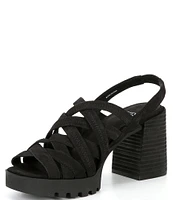 Eileen Fisher Tumbled Nubuck Slingback Sandals