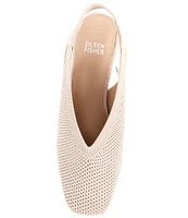 Eileen Fisher Vasa Stretch Knit Slingback Pumps