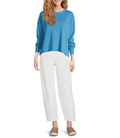 Eileen Fisher Washable Stretch Crepe Lantern Ankle Pants
