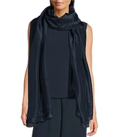 Eileen Fisher Washed Silk Oblong Scarf